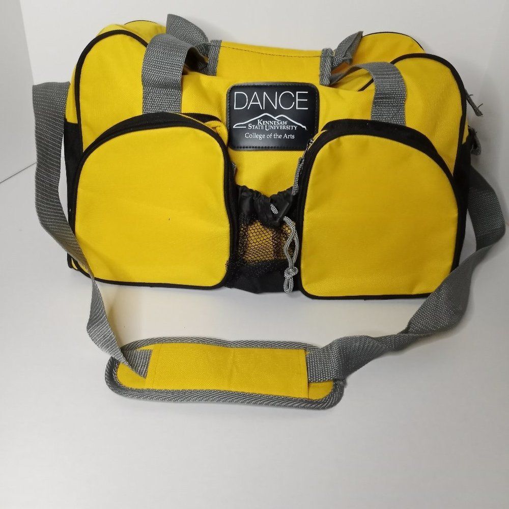 Georgia Kennesaw State University College of The Arts Yellow/Blk Dance Duffy Bag
